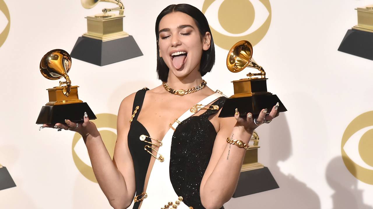 Dua Lipa na premiação do Grammy