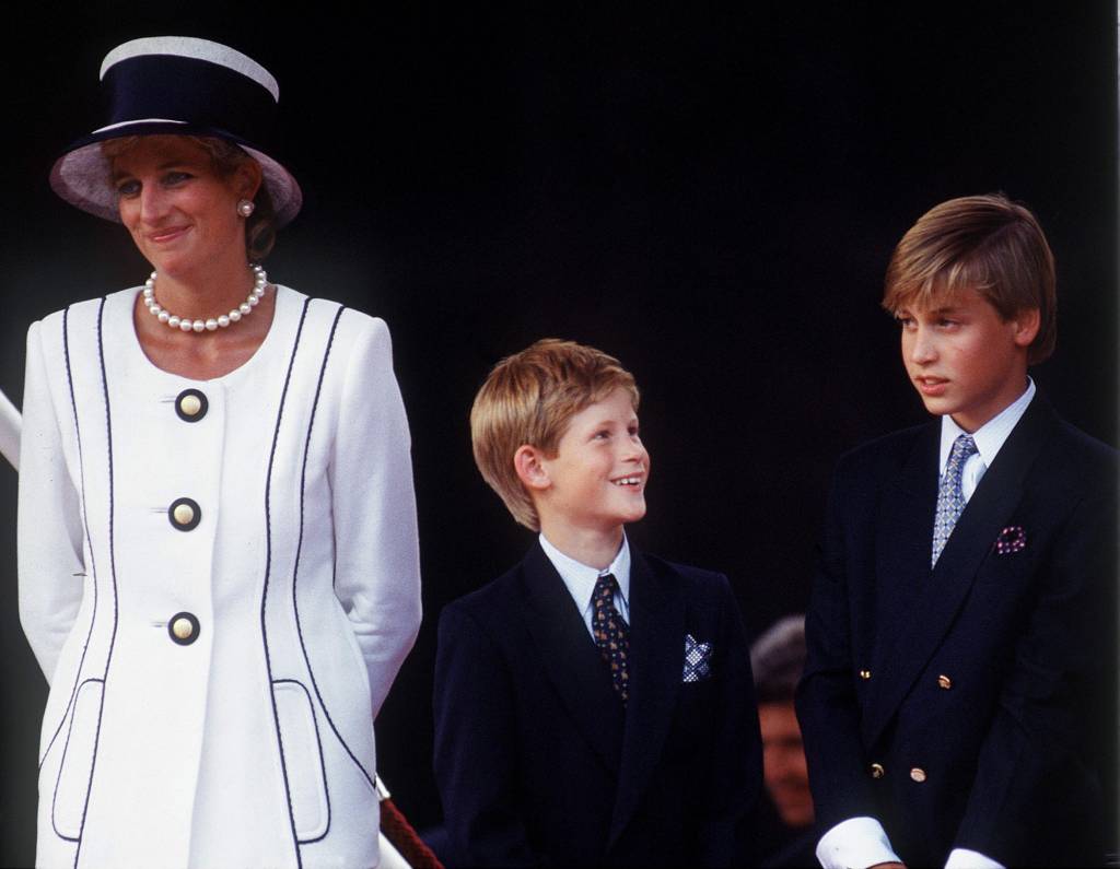 Diana, William e Harry