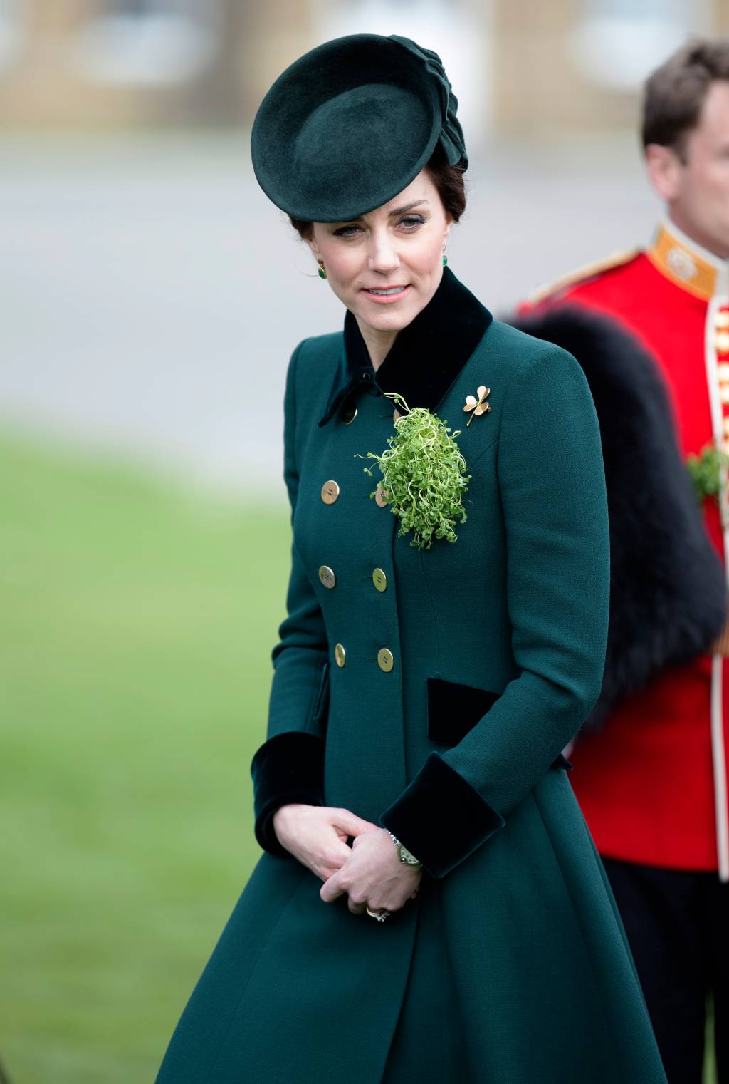 Kate Middleton The Duke And Duchess Of Cambridge Attend The Irish Guards St Patrick’s Day Parade