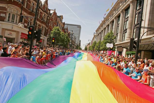 Parada do Orgulho LGBT em Londres, na Inglaterra Parada do Orgulho LGBT em Londres, na Inglaterra