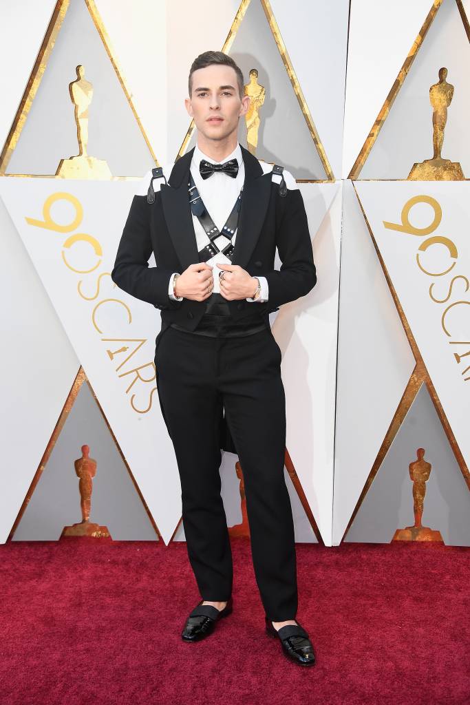 Adam Rippon tapete vermelho Oscar 2018