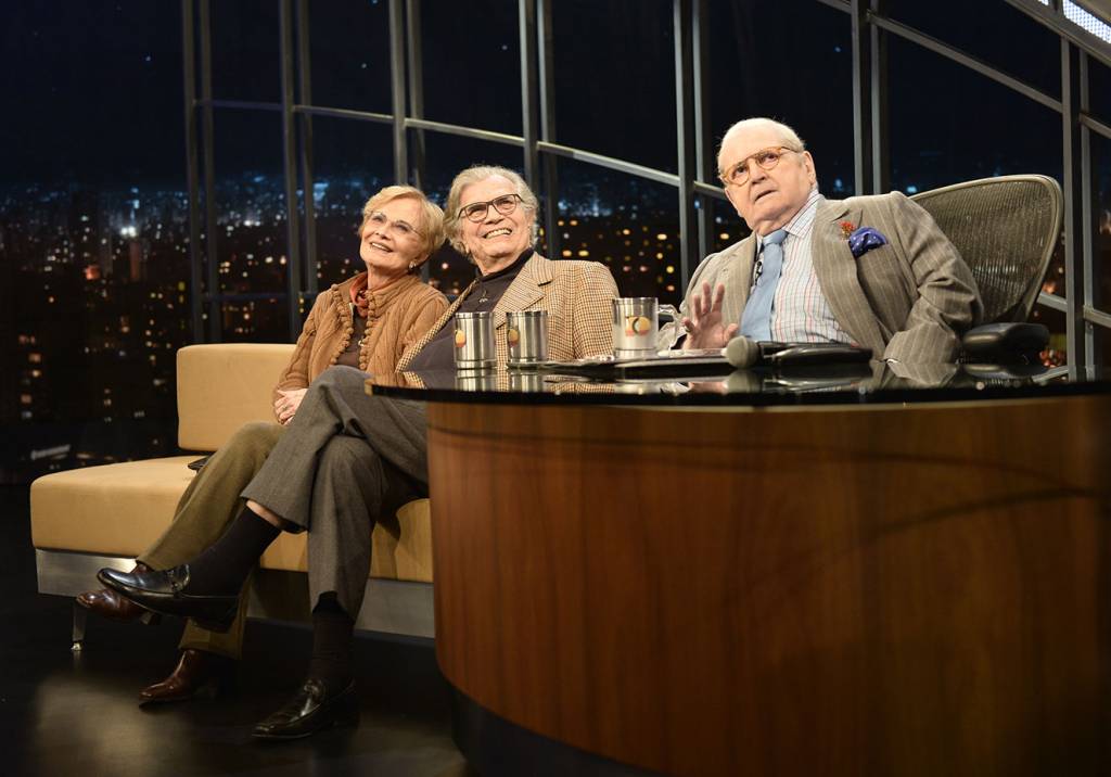 Tarcísio Meira e Glória Menezes trocam declarações de amor no ‘Programa do Jô’