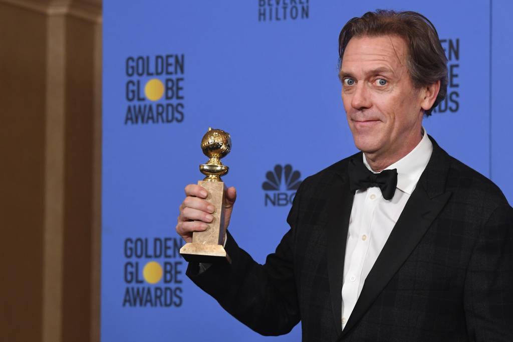 74th Annual Golden Globe Awards - Press Room Hugh Laurie, o eterno Dr House, ganhou o prêmio de melhor ator coadjuvante por 'The Night Manager'