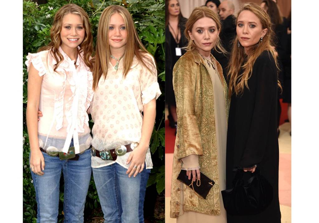 A evolução do estilo das gêmeas Mary-Kate e Ashley Olsen