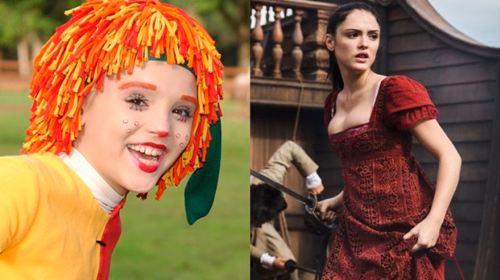 Isabelle Drummond, antes e depois