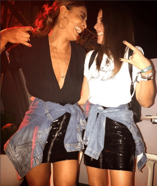 Juliana Paes e Luma Costa usam saias iguais no Rock in Rio