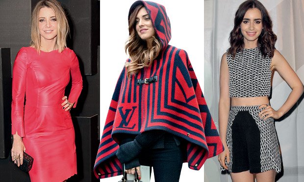 Os looks das famosas: Como usar short em A, vestido de couro e poncho