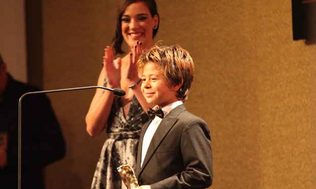 Tomás Sampaio é premiado na categoria Ator Infantil