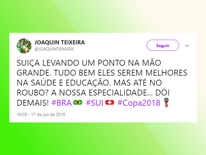 Os melhores memes de Brasil x Suíça, a estreia da seleção na Copa 2018