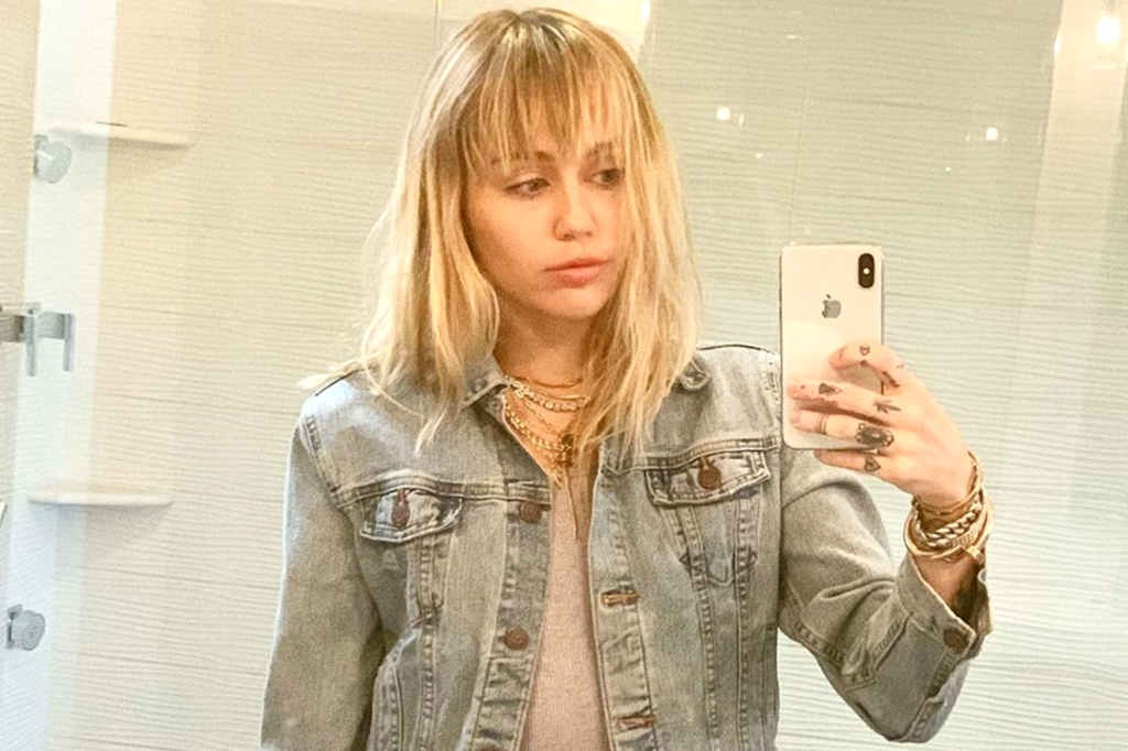 Miley Cyrus fez o corte de cabelo mais popular do Instagram e está bela