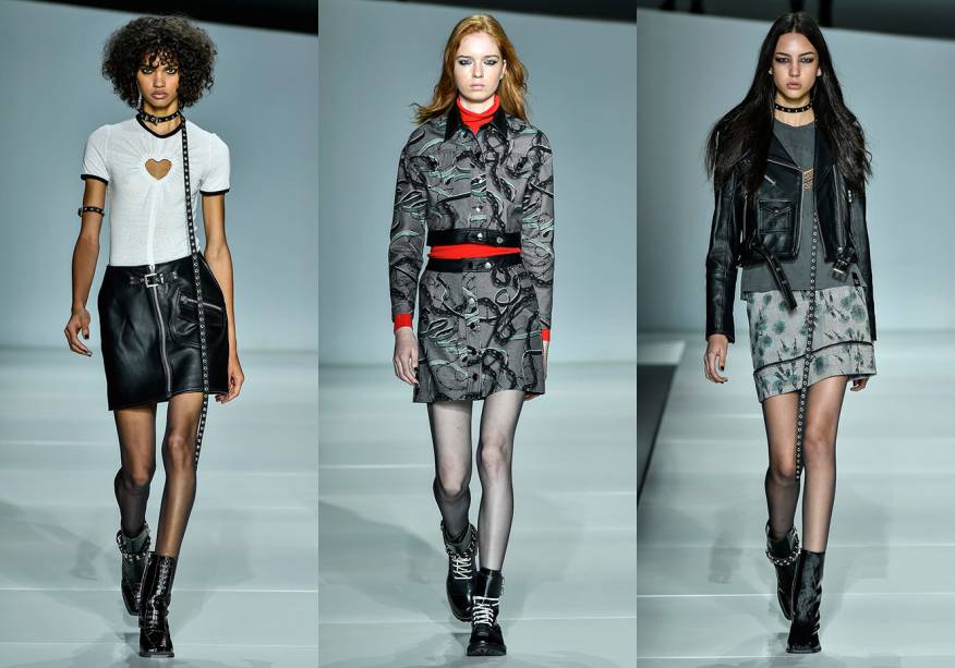 A <strong>Ellus</strong> abriu o line-up de desfiles do Minas Trend com uma coleção que dá continuidade à que vimos no SPFW, mas um toque mais comercial. Nesta estação, a marca comemora 45 anos e, por isso, reedita alguns de seus itens icônicos, como a jaqueta de couro e o coturno. Para contrapor o mood rocker, estampas florais, vestidos e blusas vitorianas e camisetas de malha. A <strong>Ellus</strong> abriu o line-up de desfiles do Minas Trend com uma coleção que dá continuidade à que vimos no SPFW, mas um toque mais comercial. Nesta estação, a marca comemora 45 anos e, por isso, reedita alguns de seus itens icônicos, como a jaqueta de couro e o coturno. Para contrapor o mood rocker, estampas florais, vestidos e blusas vitorianas e camisetas de malha.