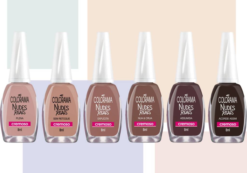 Marca de esmaltes lança linha de nudes que abrange todas as peles