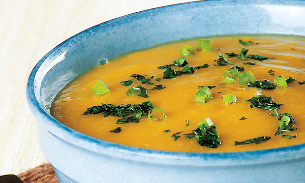 Receita de sopa de mandioquinha