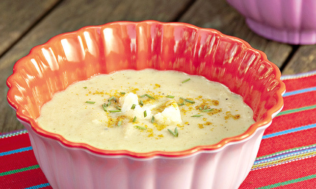 Receita de sopa de couve-flor