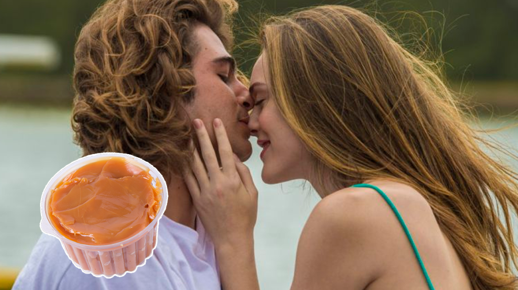 Doce de leite misterioso faz João beijar Manu em ‘Verão 90’