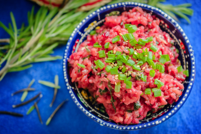Risoto vegano de beterraba risoto