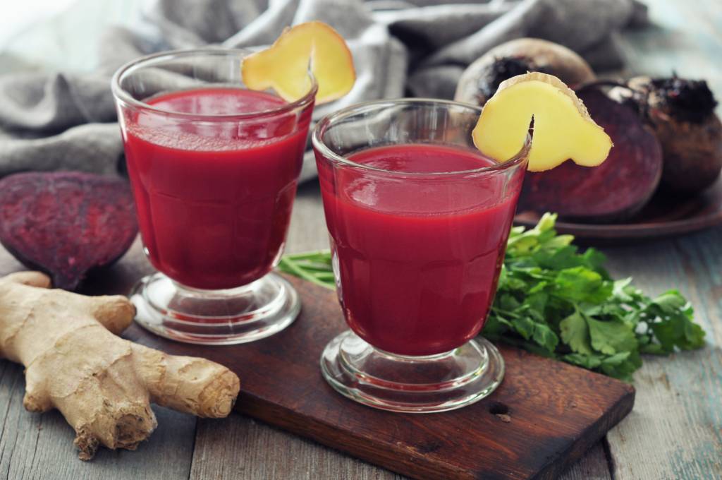 Suco de beterraba turbinado