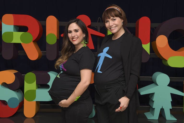 Com tema de duendes, Tatá Werneck e Letícia Colin fazem chá de bebê juntas