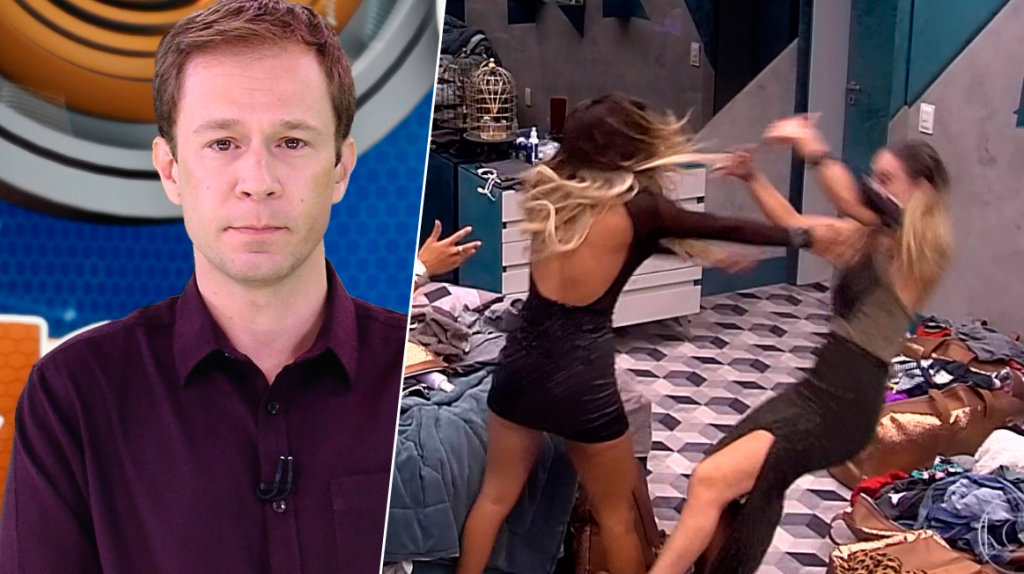 Tiago Leifert apareceu ao vivo nessa tarde para falar sobre Caso Hariany