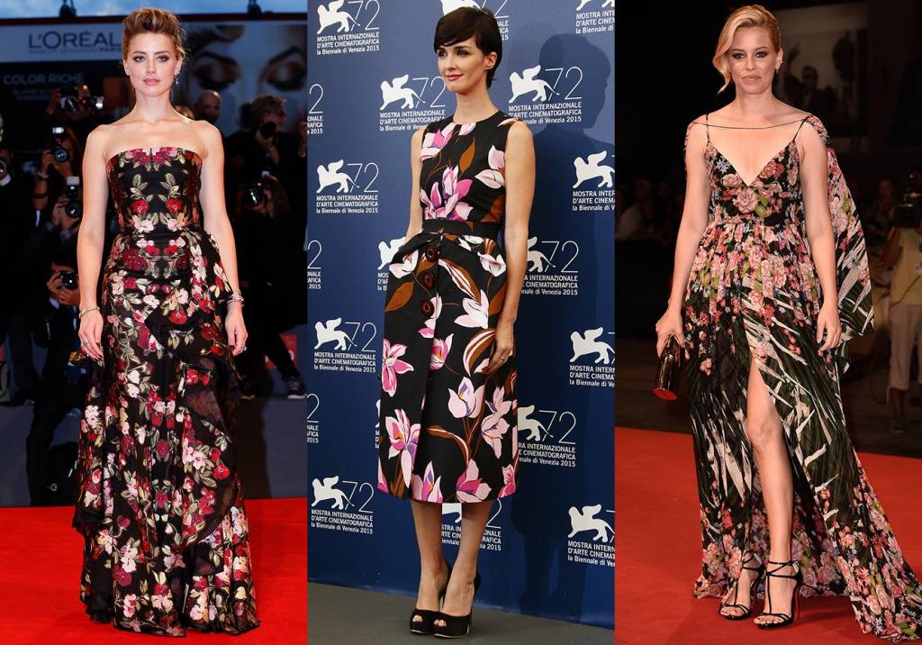 Inspire-se nas famosas e aposte no floral escuro para a festa de formatura