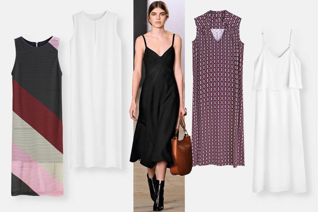 Sete vestidos de modelagem soltinha e comprimento mídi para compor seus looks