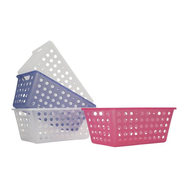 Kit com 4 cestas pequenas, da Coza. Por R$32,99. Em<a href="https://www.gotoshop.com.br/UtilidadesDomesticas/lavanderiaebanheiro/acessoriosdomesticos/Kit-4-Cesta-Pequena-33-Cm-7745254.html?utm_source=sites&utm_medium=materia_minhacasa&utm_campaign=edicaojulho&utm_content=201707"> abr.ai/kit-cesta-colorida</a>