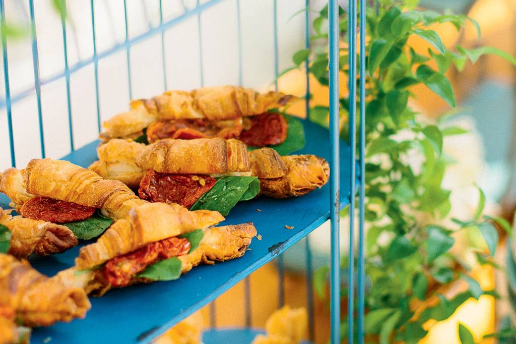 Minicroissant caprese
