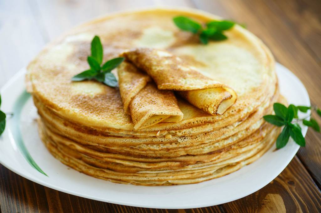 Panqueca proteica de banana e aveia