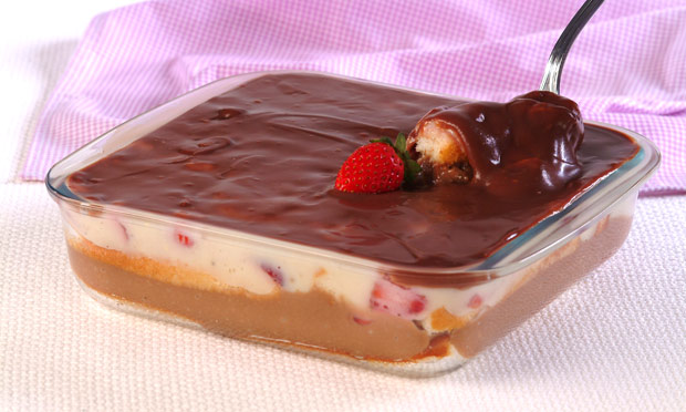 Gelado tentação de morango