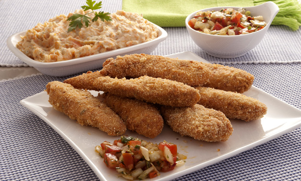 receita-iscas-de-frango-com-pure-de-batata-e-cenoura receita-iscas-de-frango-com-pure-de-batata-e-cenoura