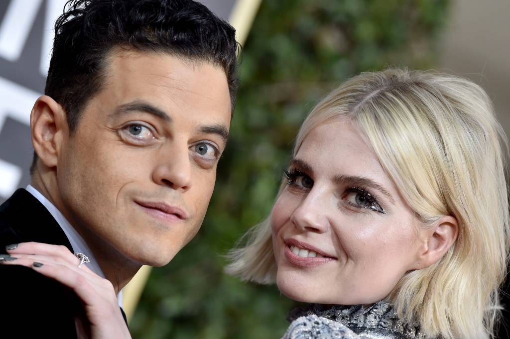 O estilo coordenado de Lucy Boynton e Rami Malek