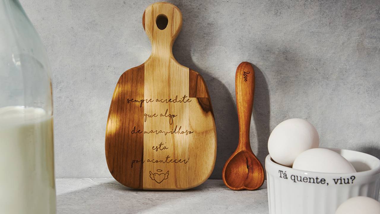 Decoração com utensílios de cozinha