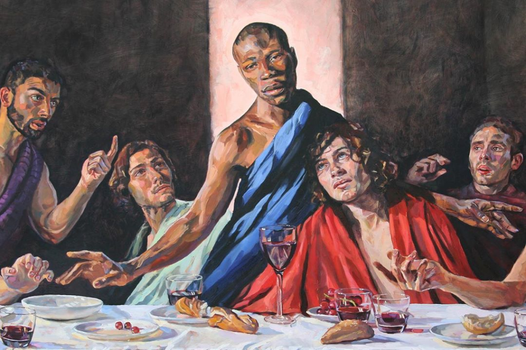 Pintura de Jesus negro chama a atenção em reabertura de catedral histórica
