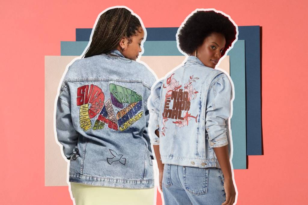 Modernize seu estilo com jaqueta jeans bordada