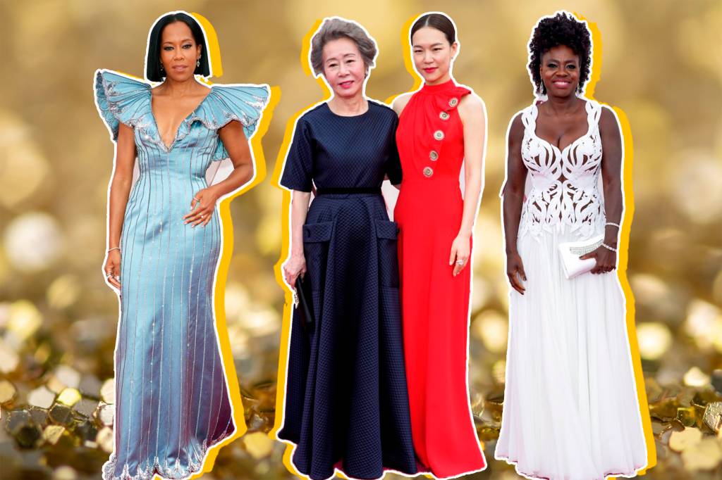 Os mais belos, coloridos e ousados vestidos do Oscar 2021