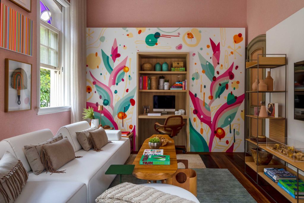 Sala íntima do Hóspede, por Tatiana Lopes e Tatiana Pessoa Mendes – CASACOR Rio de Janeiro 2021 Sala íntima do Hóspede, por Tatiana Lopes e Tatiana Pessoa Mendes - CASACOR Rio de Janeiro 2021