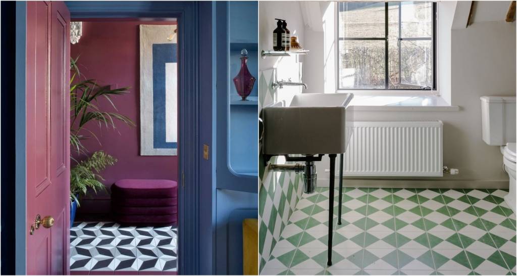 12 ideias que vão te fazer querer um piso estampado