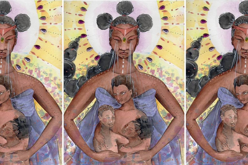 Renata Felinto honra a potência feminina nas suas pinturas e performances