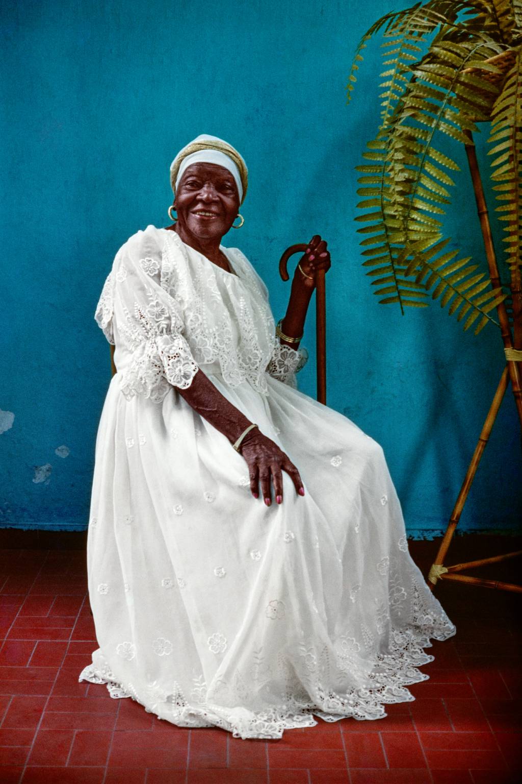 Clementina de Jesus A cantora Clementina de Jesus, Rio de Janeiro, RJ, c. 1977.