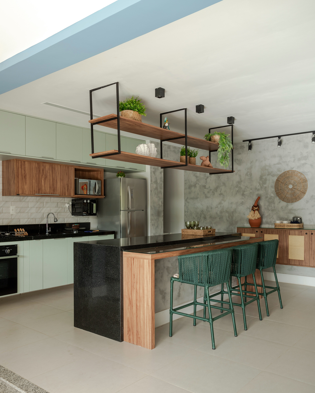 cozinhas verdes