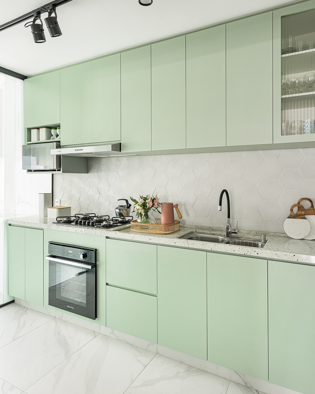 cozinhas verdes