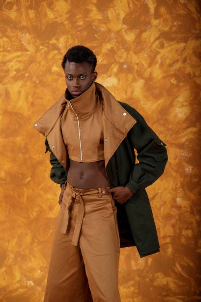 Peça da coleção 'Tabuleiro', apresentada na SPFW 2022. Peça da coleção 'Tabuleiro', apresentada na SPFW 2022.