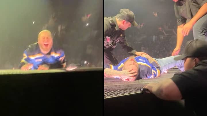 Post Malone sofre queda em show, grita de dor e é socorrido às pressas