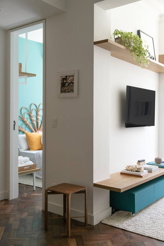 Apartamento de 55m2 em Copacabana assinado pelo escritório MAIA ROMEIRO ARQUITETURA _ foto 15 Apartamento de 55 m² com decoração boho e cheio de boas ideias