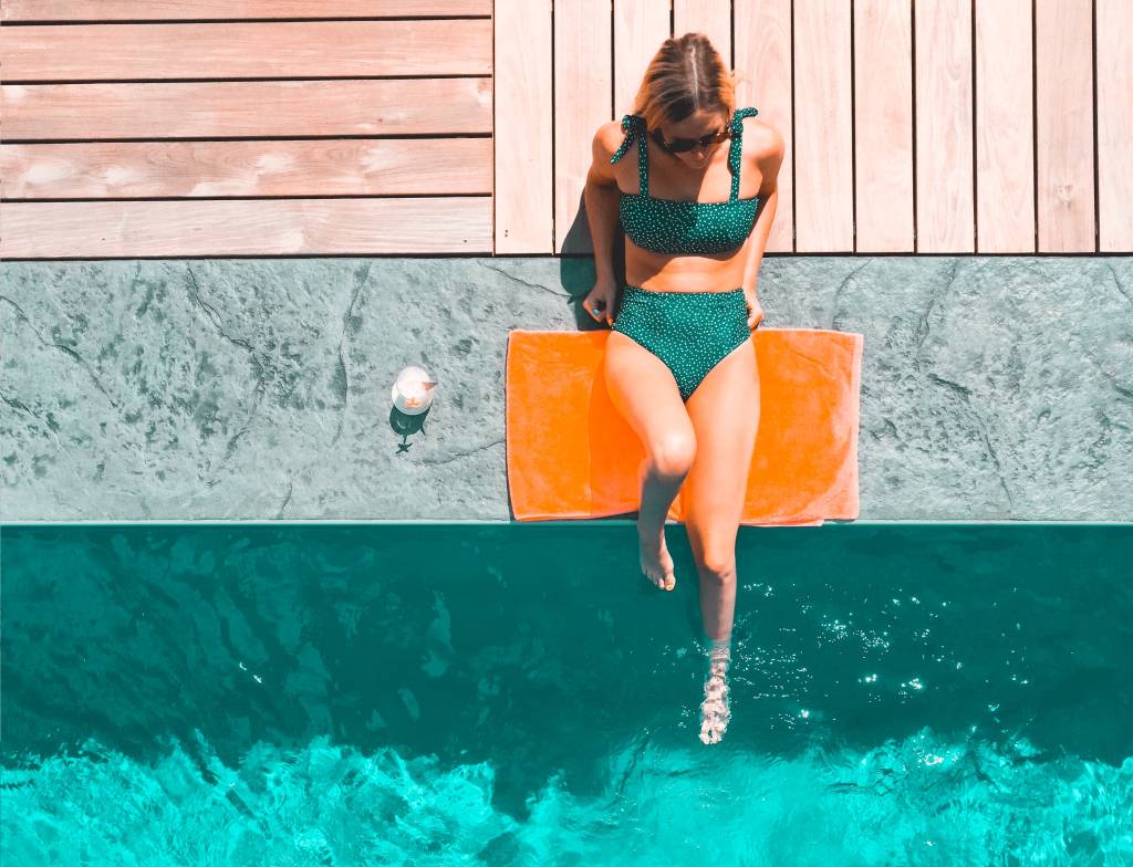 Corpo saudável, natural e bonito para o verão