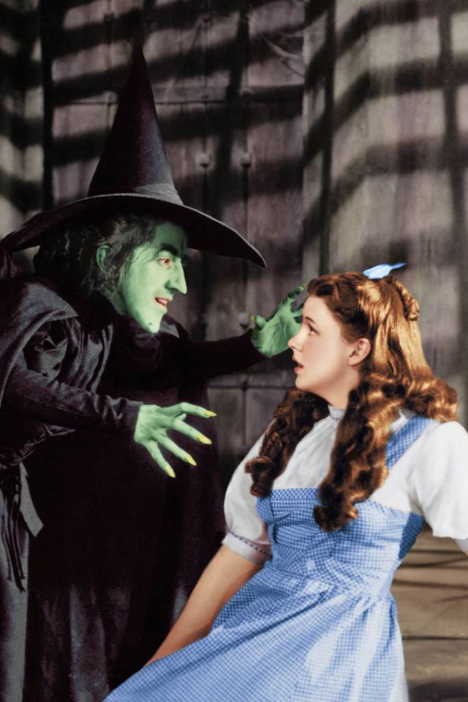 Margaret Hamilton e Judy Garland em 