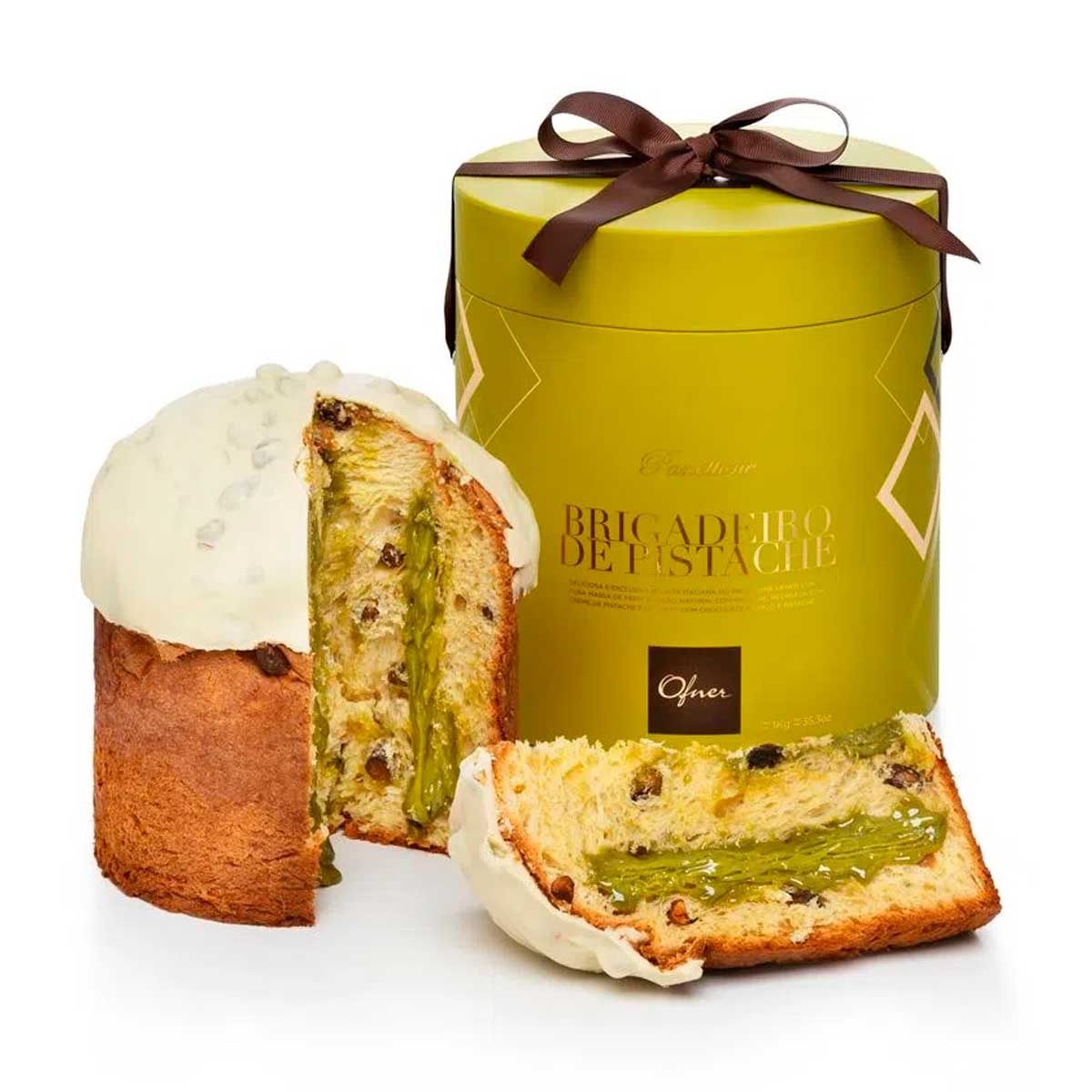 Panetone de Brigadeiro de Pistache - Ofner