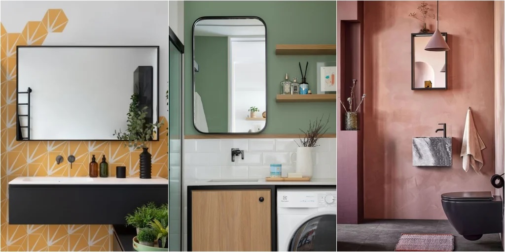 Banheiros com pintura de parede: dicas para pintar e ideias!