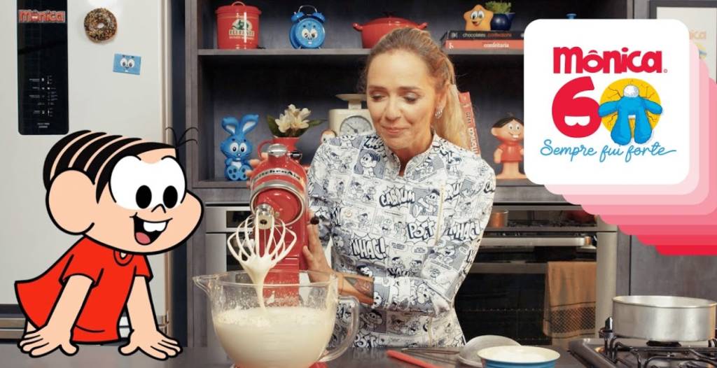 Mônica celebra 60 anos com bolo exclusivo de Carole Crema! Aprenda