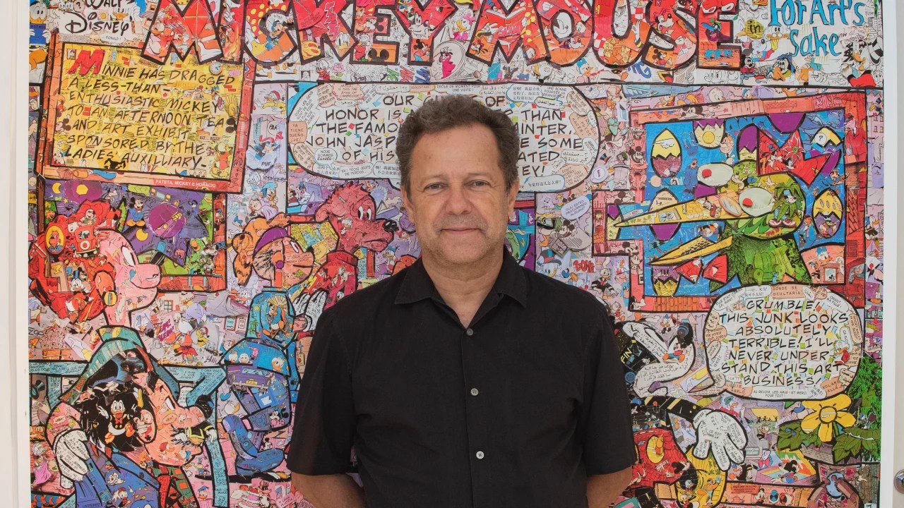 Vik Muniz desenvolveu sete obras para a exposição GIBI, no estande da Disney